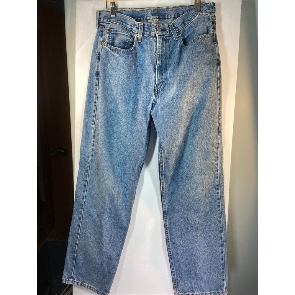 LEVIS MENS 550 36 X 32 BLUE JEANS STRAIGT LEGS
